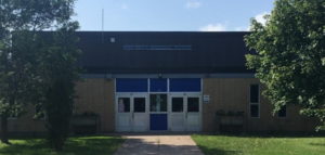 The exterior of Port Elgin Regional School in the daytime.