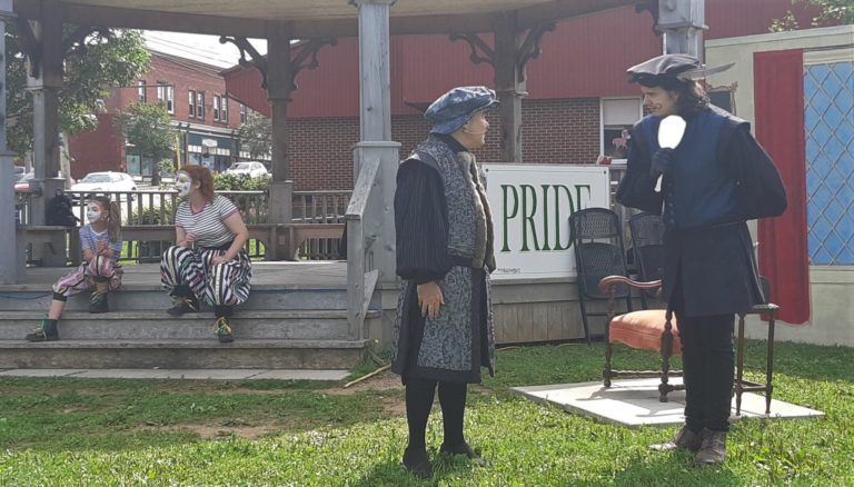 “A Banishment of Poets” brings clowns, swords, and villains to the Bill Johnstone Memorial Park