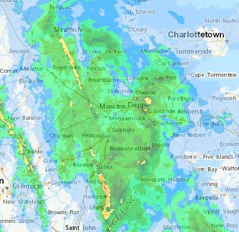 Heavy rain and high tide cause for concern