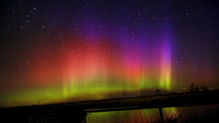 Capturing the Northern Lights above the Tantramar Marsh