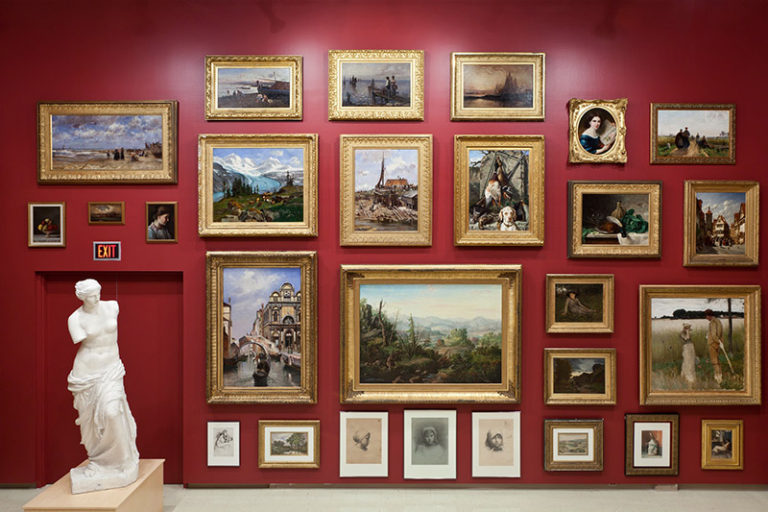 On at the Owens: student works from past and present, plus an impressive hanging of the historic founding collection