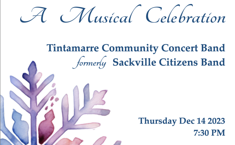 Tintamarre Community Concert Band is back with a new name, new winter concert